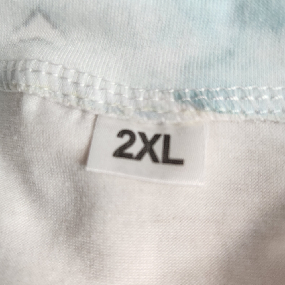 NWOT Women's XXL Blue Turtle Print Top - Picture 5 of 5